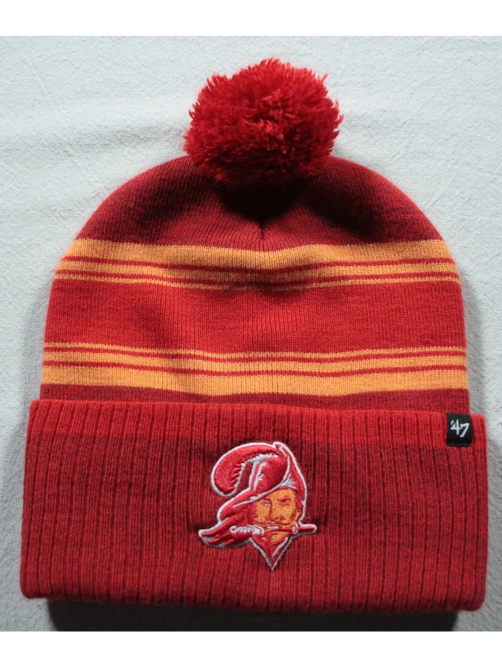 Tampa Bay Buccaneers Beanie Hat Winter Cap NFL Football 47 Brand